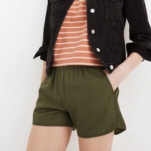 Madewell Pull-On 3.5” Shorts in Desert Olive Green Women’s Small H5956